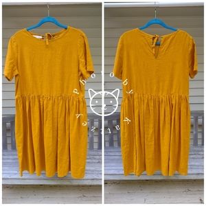 Linen Handmade Studio Darling Dress Burnt Orange